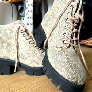 Lace up booties